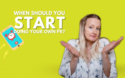 When should you start doing your own PR?